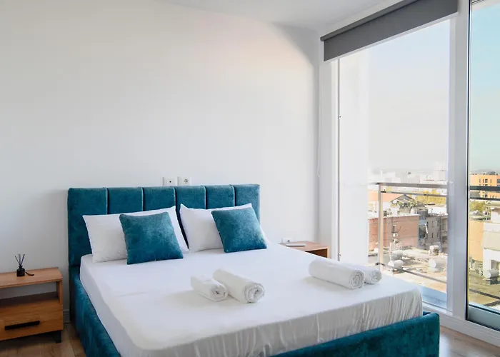 Urban Serenity Skyline View 1 Тирана